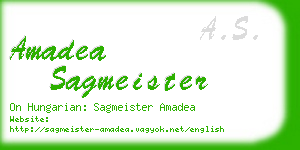 amadea sagmeister business card